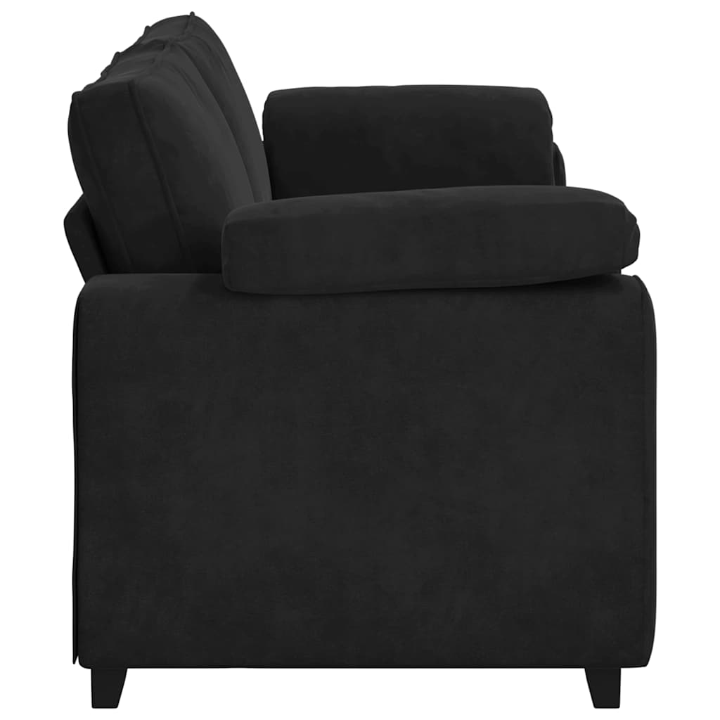 3 -person sofa velor - black, 178 cm - number 5.