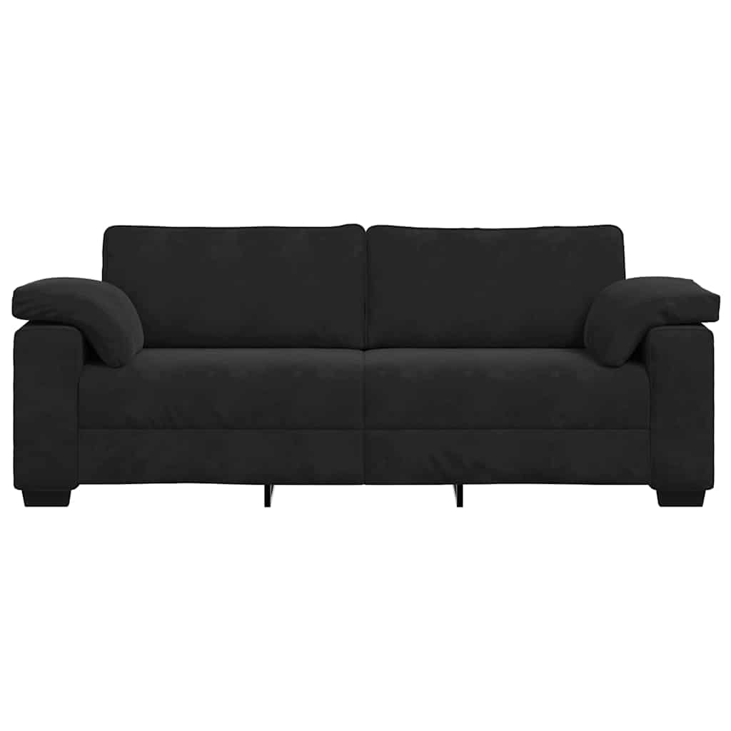 3 -person sofa velor - black, 178 cm - number 4.