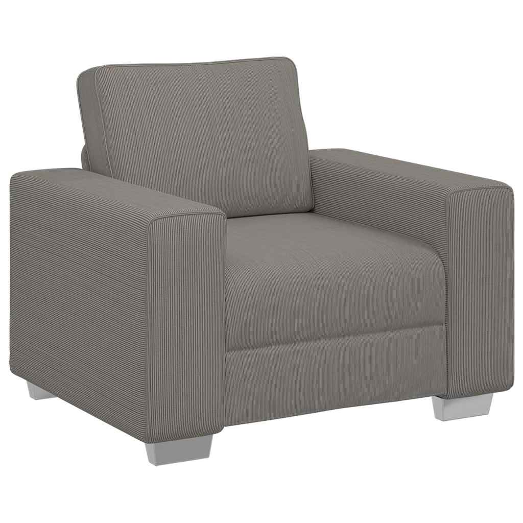 Sofastol 59 cm fløyelsaktig lys grå - number 2.
