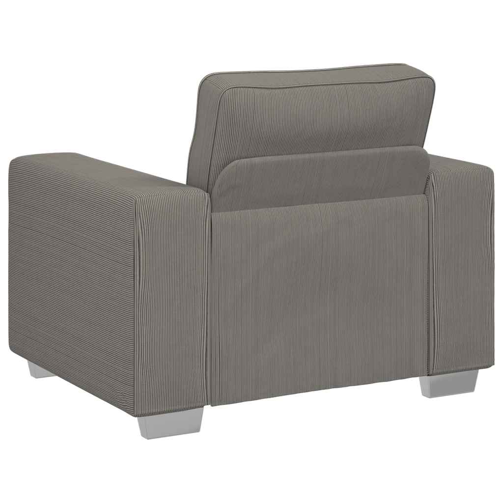 Sofastol 59 cm fløyelsaktig lys grå - number 6.
