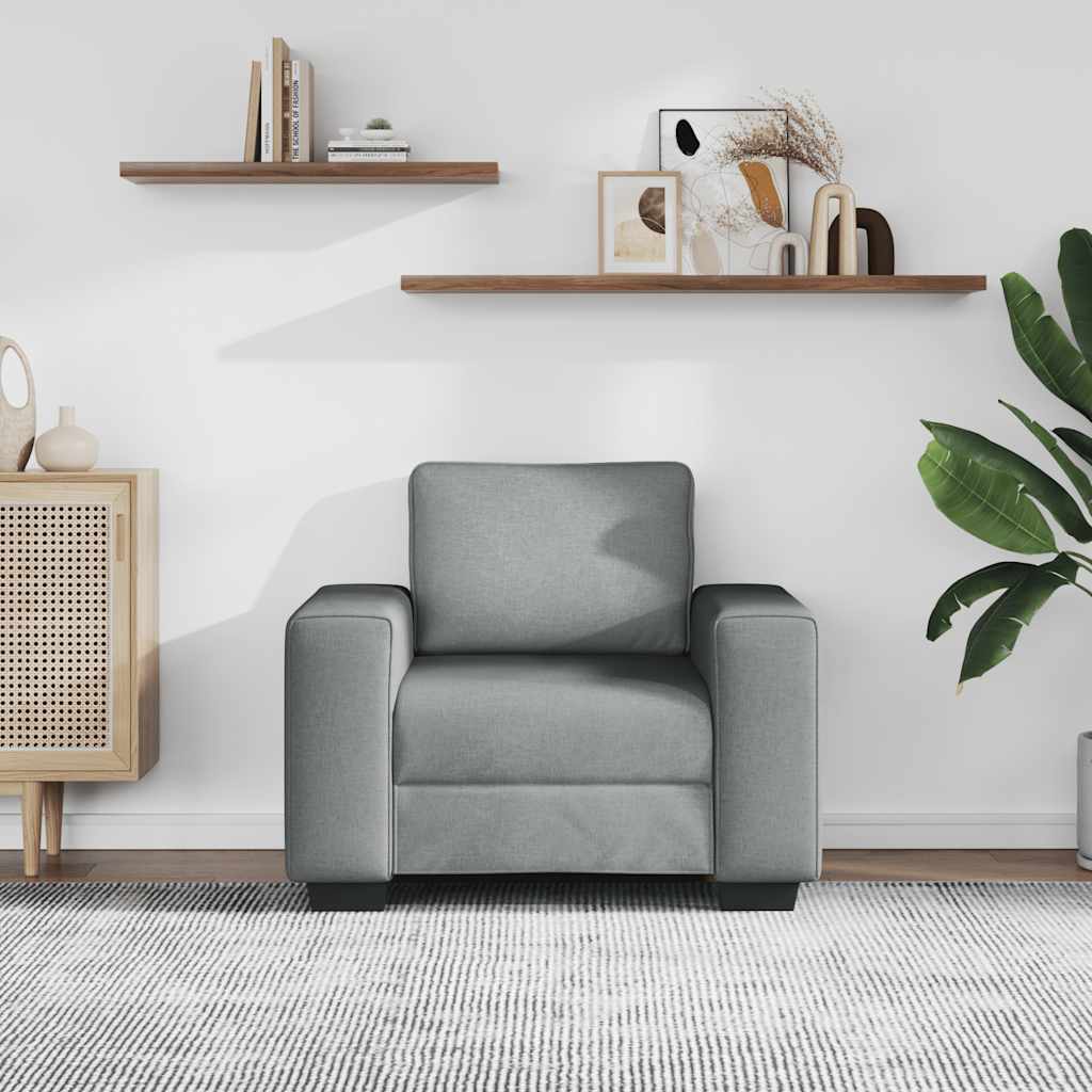 Fotel 60 cm materiał jasnoszary - number 3.