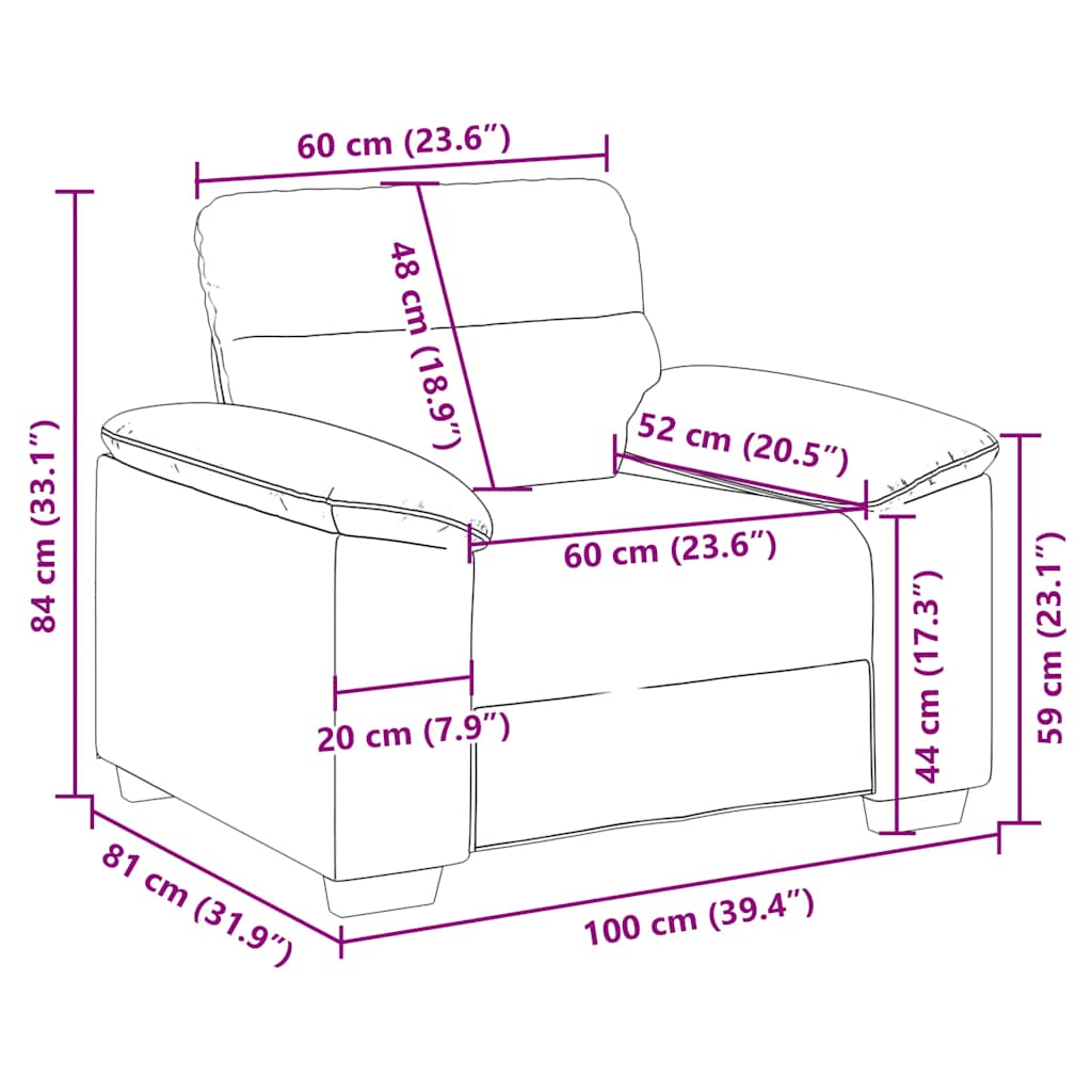 Fotel 60 cm sztuczna skórzana biała - number 9.
