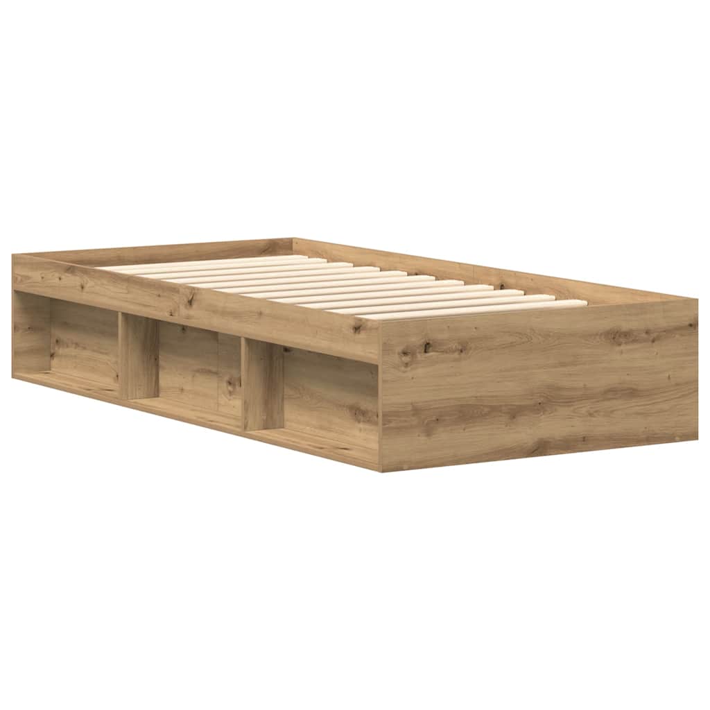 Sengramme uten madrass konstruert treartikler - håndverker eik, 90 x 200 cm - number 7.