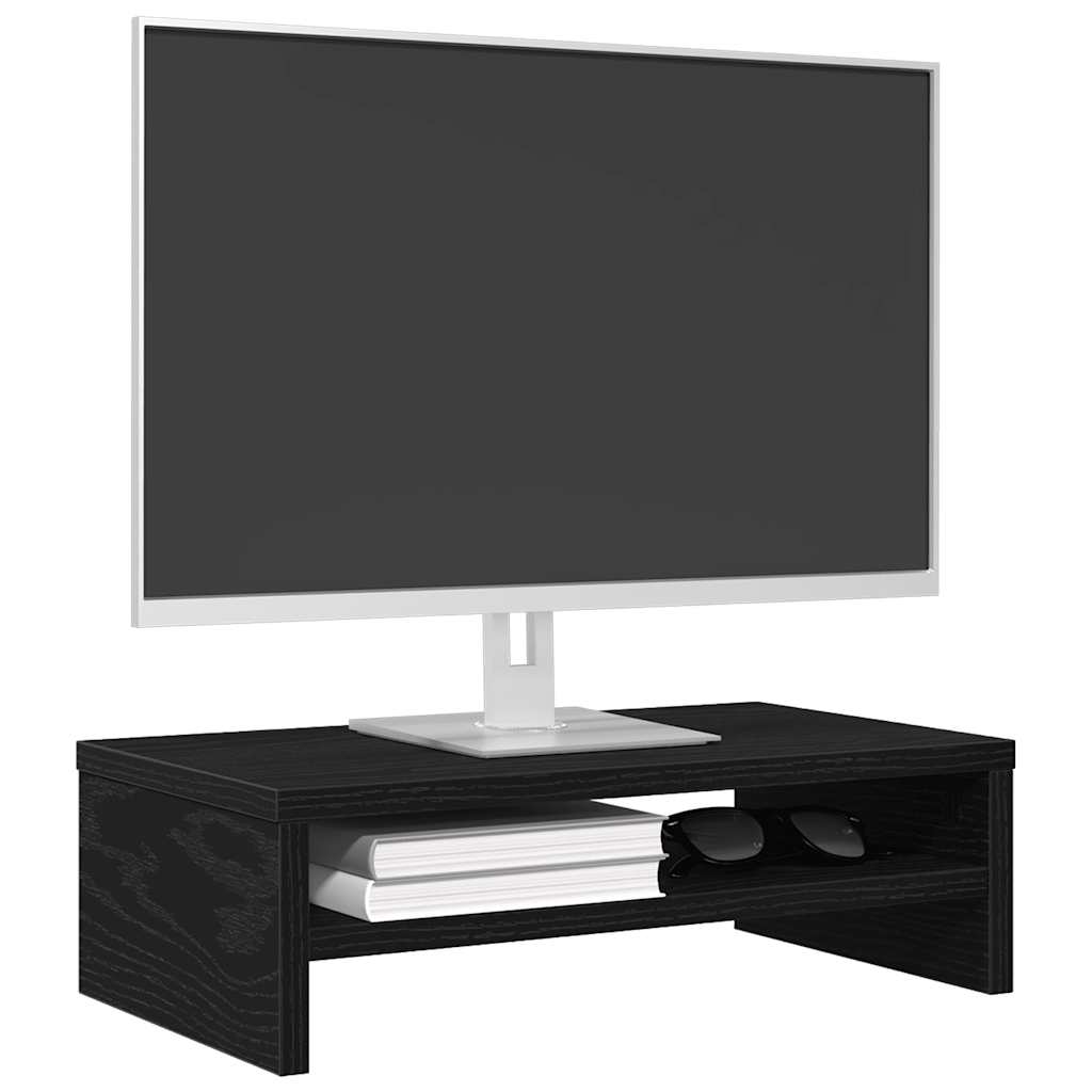 Schermo sta 42x24x13 cm colore in rovere nero in legno - number 4.