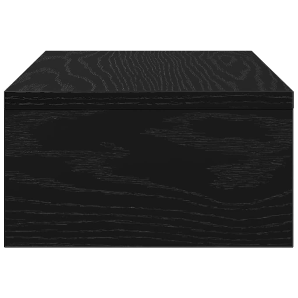 Schermo sta 42x24x13 cm colore in rovere nero in legno - number 6.