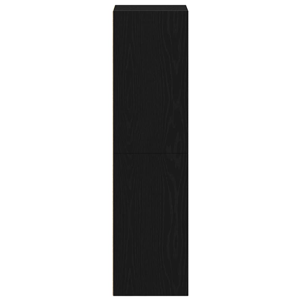 Bogreol 36x30x114 cm konstrueret træ sort-eg - number 6.