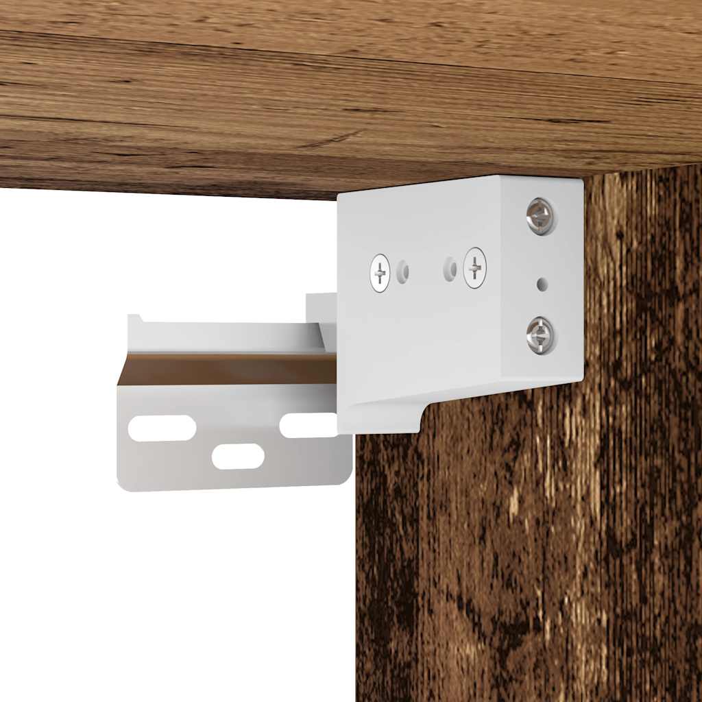 Skænk med vægskab gammelt træ konstrueret træ - number 8.