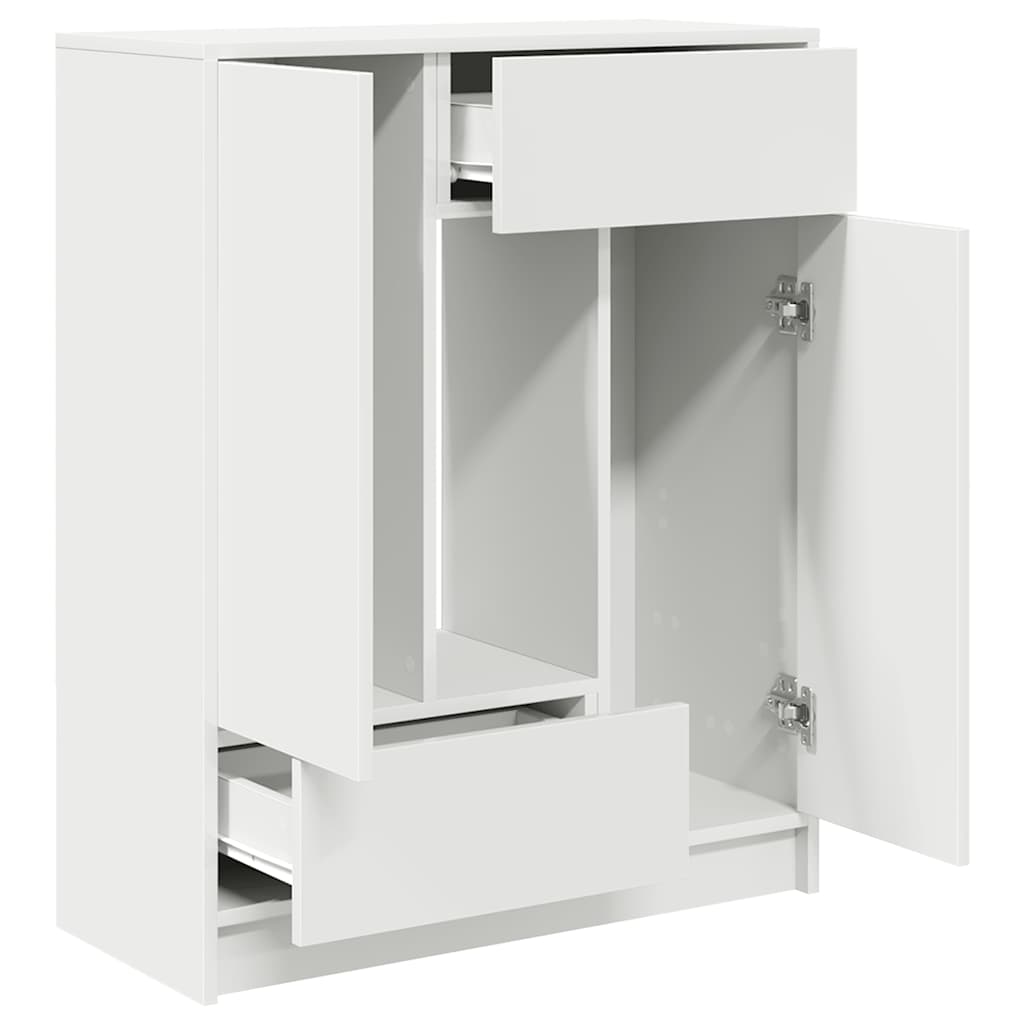 Skænk med skuffer og låger 73x31x90 cm - hvid, 1 - number 5.