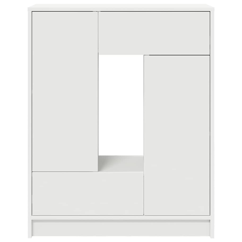 Skænk med skuffer og låger 73x31x90 cm - hvid, 1 - number 6.