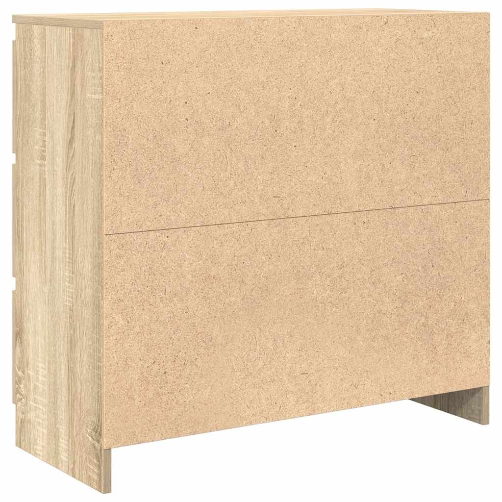 Sidan 80x35x76 cm konstruerat trä - sonoma -eg, 1 - number 8.