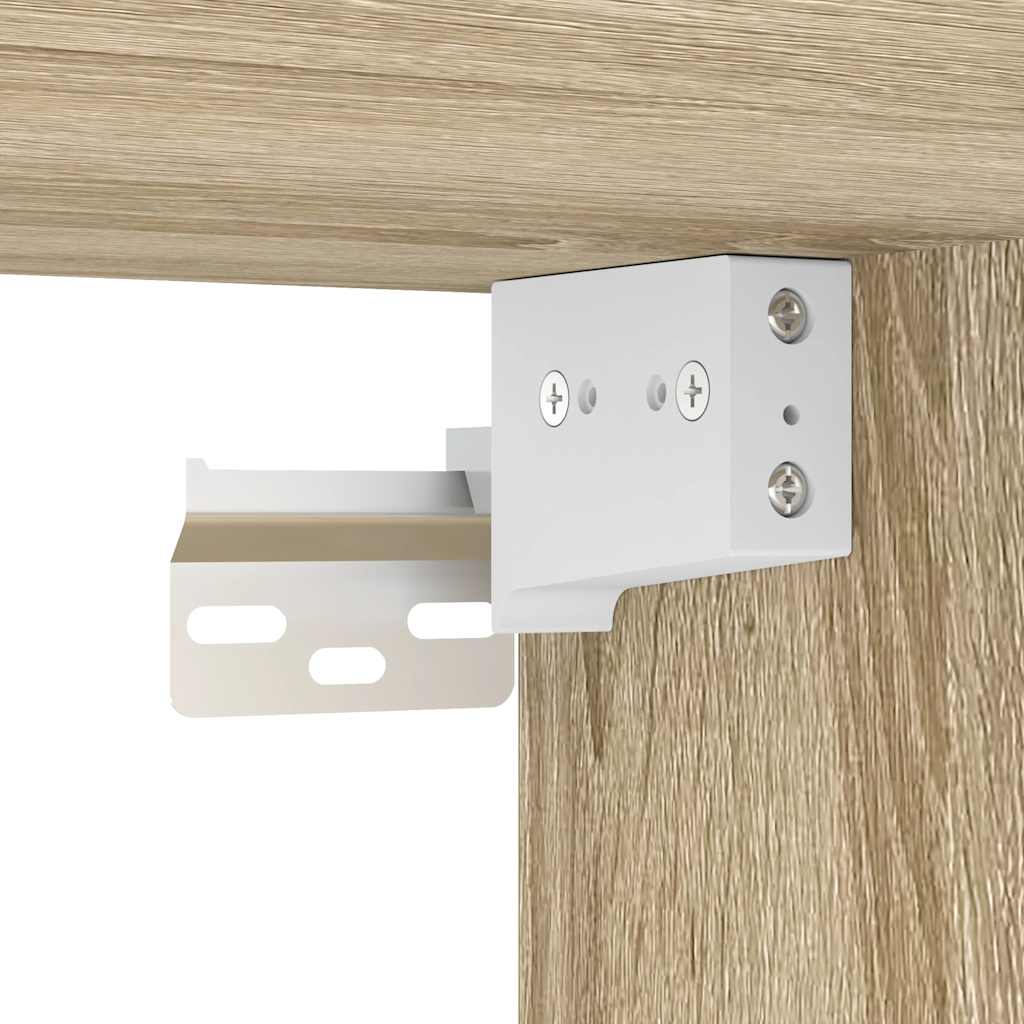 Vægskab til badeværelse med spejl 50x21x60 cm sonoma-eg - number 12.