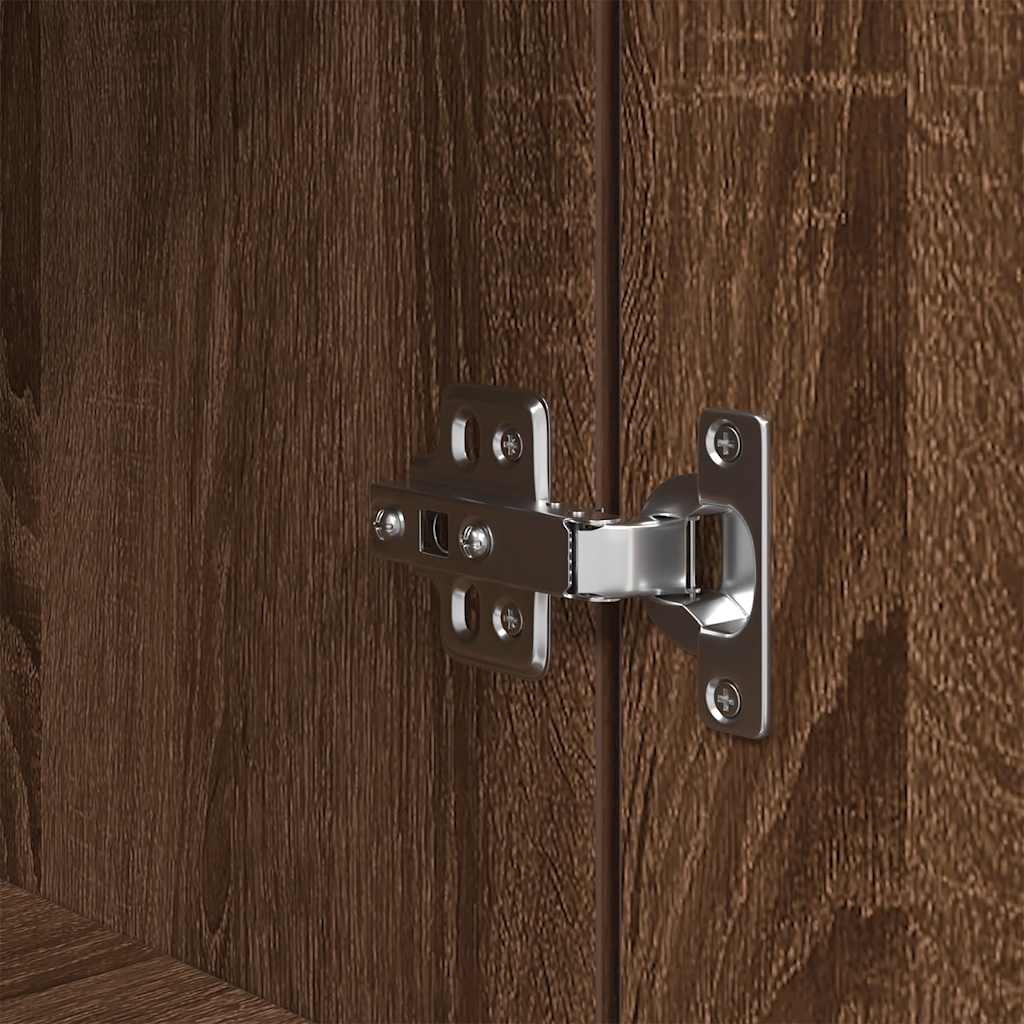 Sengebord 39x35x125 cm konstrueret træ brunt egetræ - brun eg, 1 - number 11.