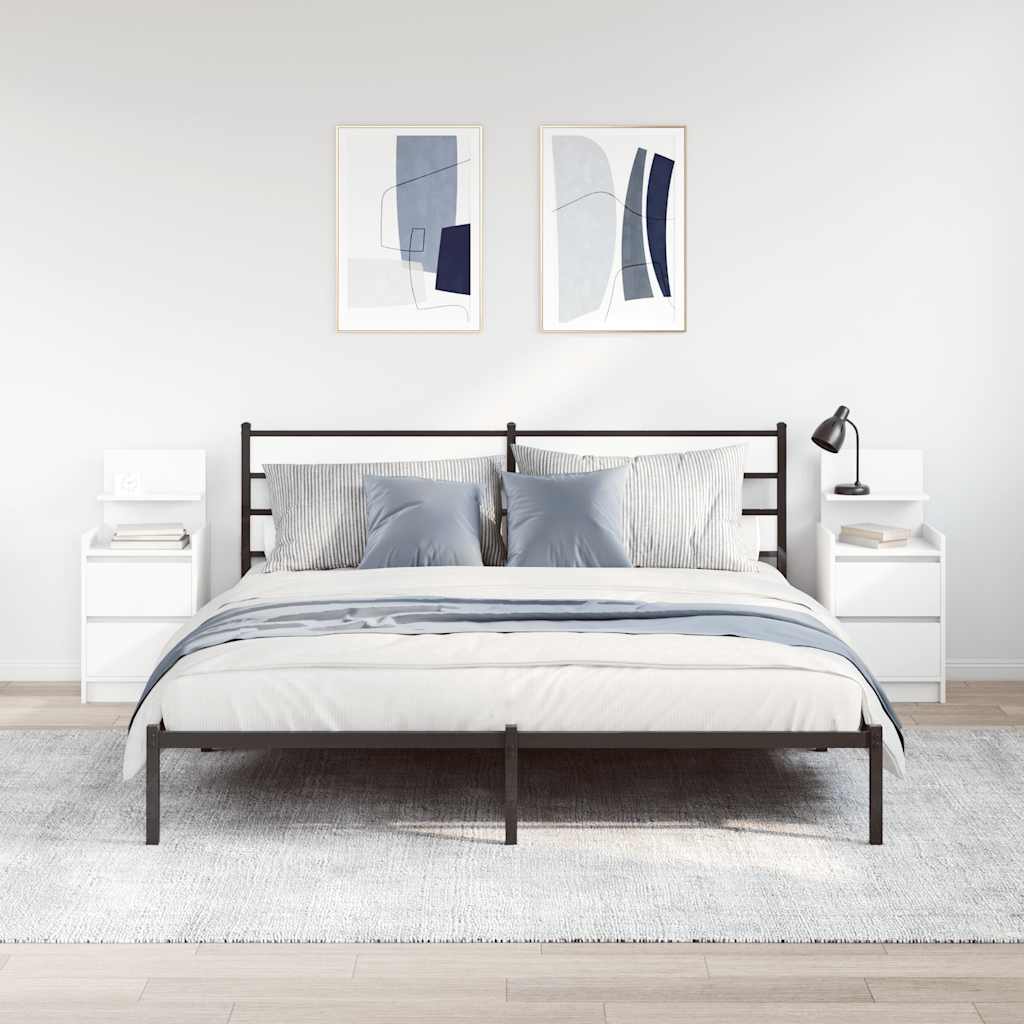 Stolovi za krevet s ladicama 2 pcs. 38x34x80 cm - bijela, 2 - number 3.