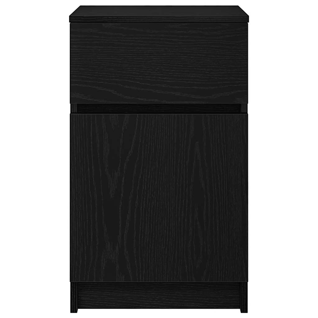 Noćni ormarić 39x35x65 cm konstruirano drvo - crno, 1 - number 6.