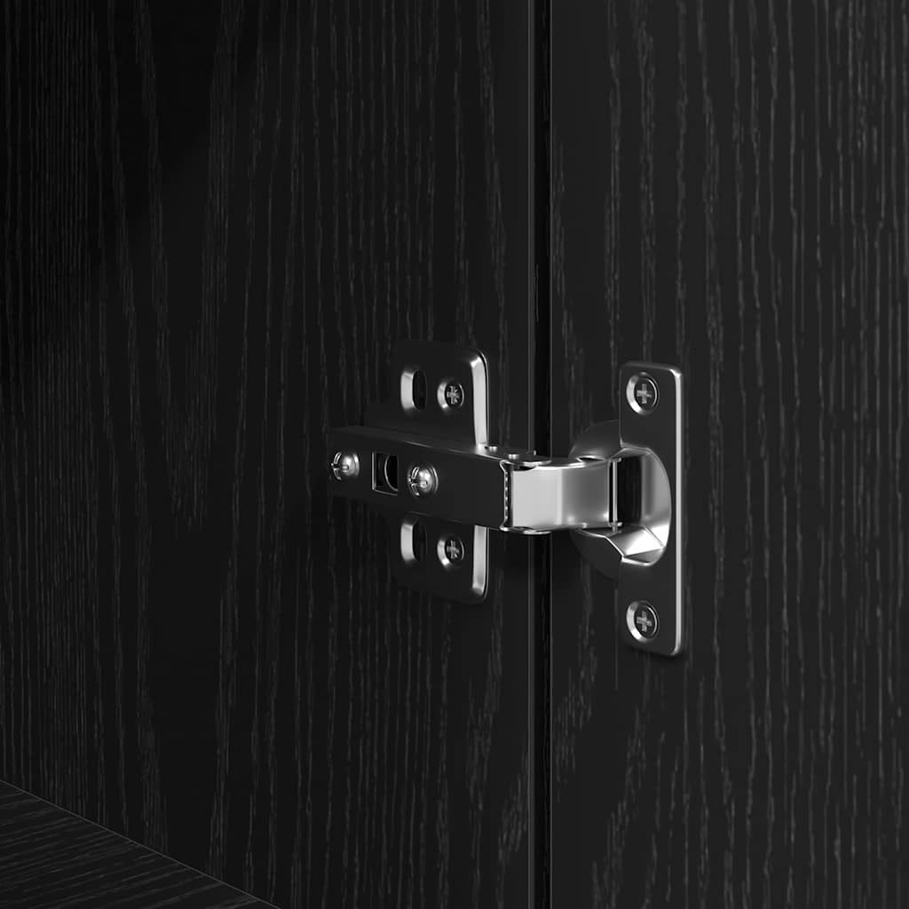 Noćni ormarić 39x35x65 cm konstruirano drvo - crno, 1 - number 11.