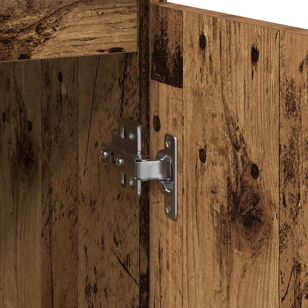 Skænk med skuffe 71x35x65 cm konstrueret træ antikt træ - number 11.