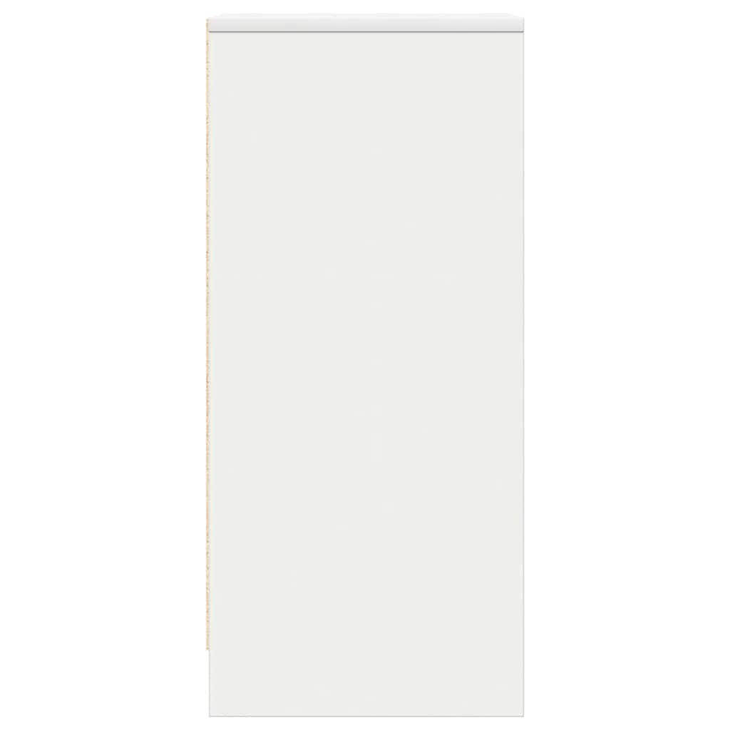 Sidan 29.5x34x76 cm konstruerat trä - vitt, 1 - number 7.