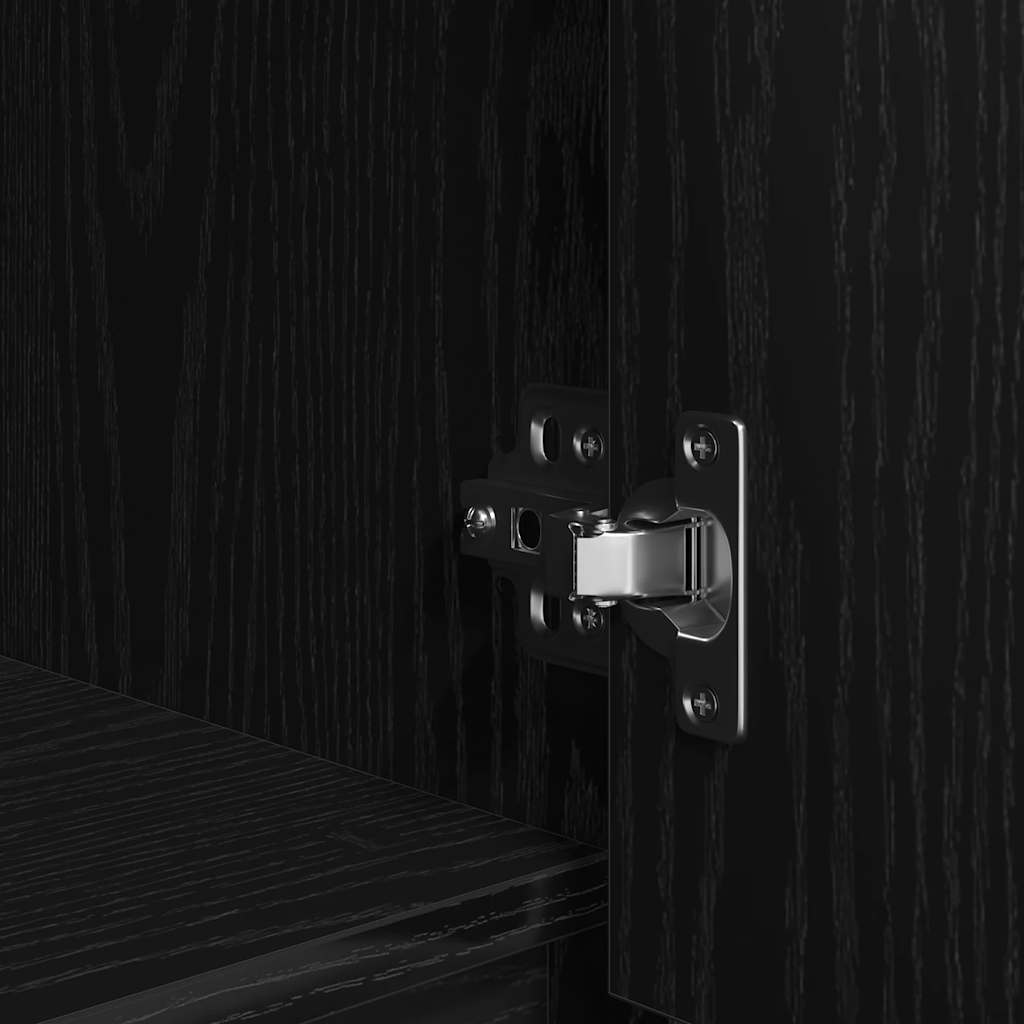 Visoki ormar 29,5x34x119,5 cm konstruirano drvo crni hrast boja - crni hrast, 1 - number 12.