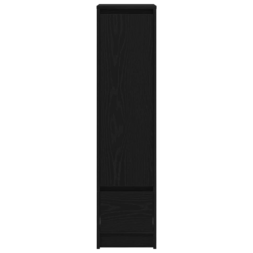 Visoki ormar 29,5x34x119,5 cm konstruirano drvo crni hrast boja - crni hrast, 1 - number 6.