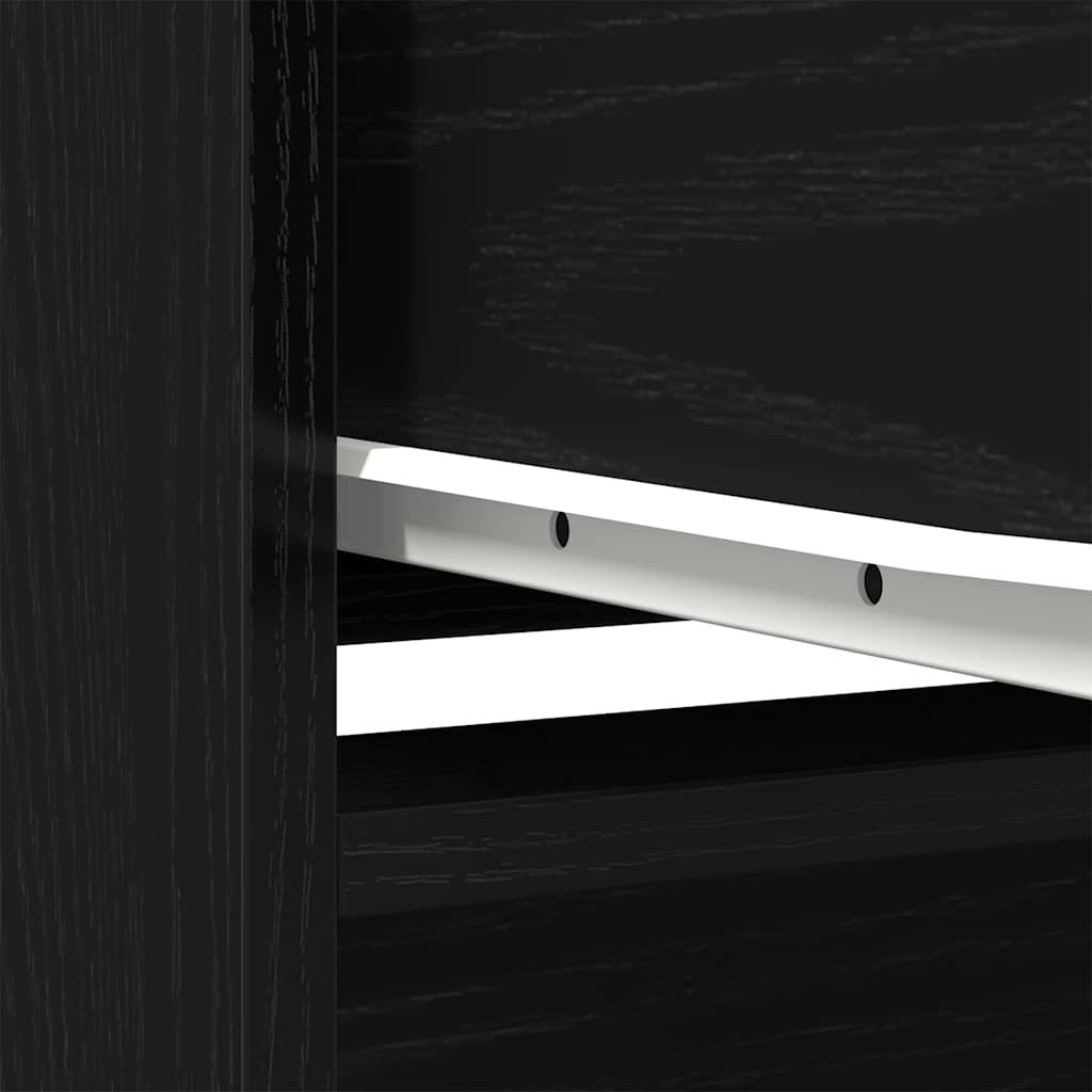 Visoki ormar 29,5x34x119,5 cm konstruirano drvo crni hrast boja - crni hrast, 1 - number 11.