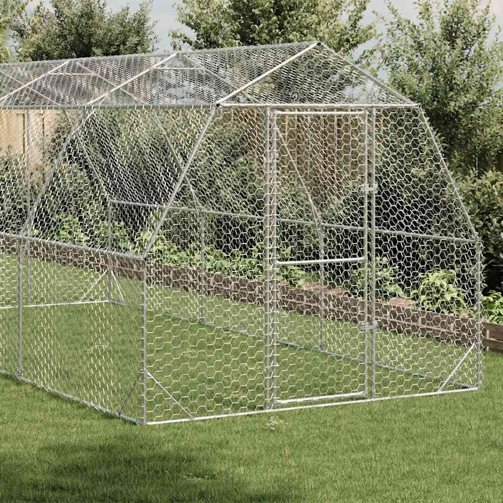 Chille de pouleur 2,5x6x2.25 m aite galvanisé - 2,5 x 6 x 2,25 m, sans toit - number 2.