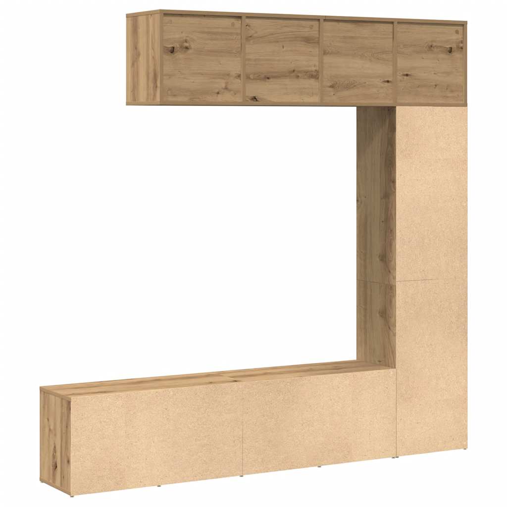 Bokhyller stk. konstruert tre kunstig eik - håndverkseik, 3 - number 7.