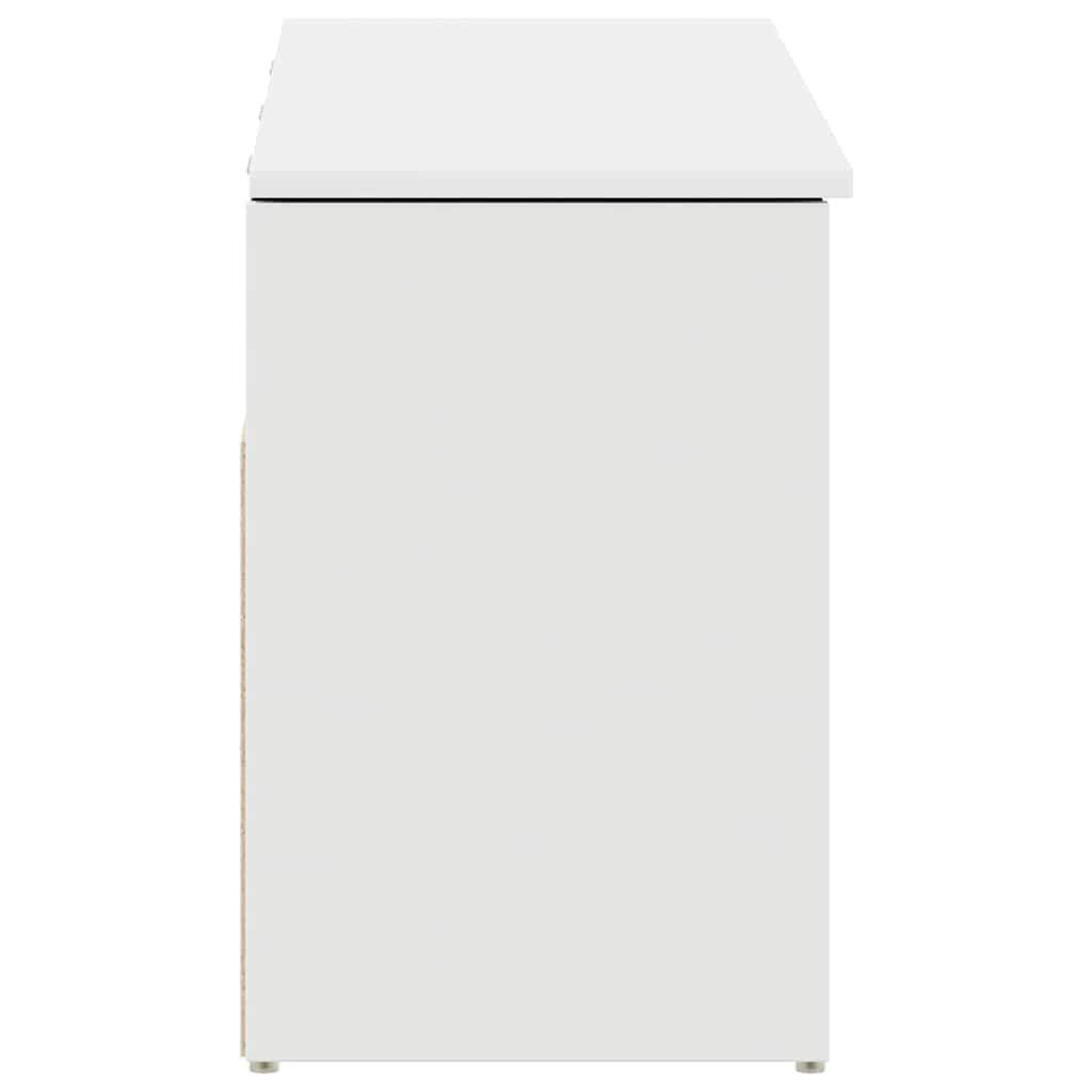 Klupa za cipele 102x30,5x45 cm konstruirano drvo - bijelo, 1 - number 5.