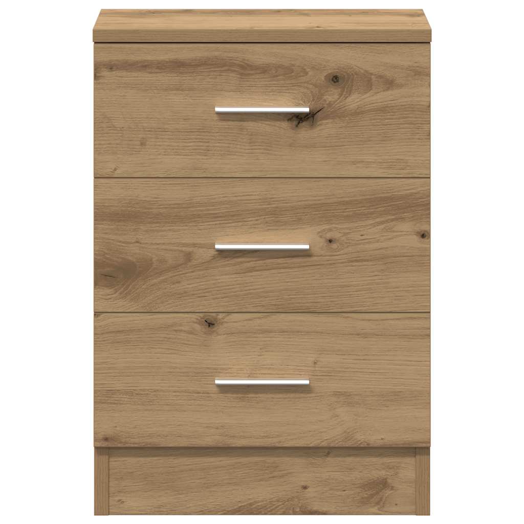 Sengeborde stk. 38x35x55 cm konstrueret træ kunsteg - artisan eg, 2 - number 7.