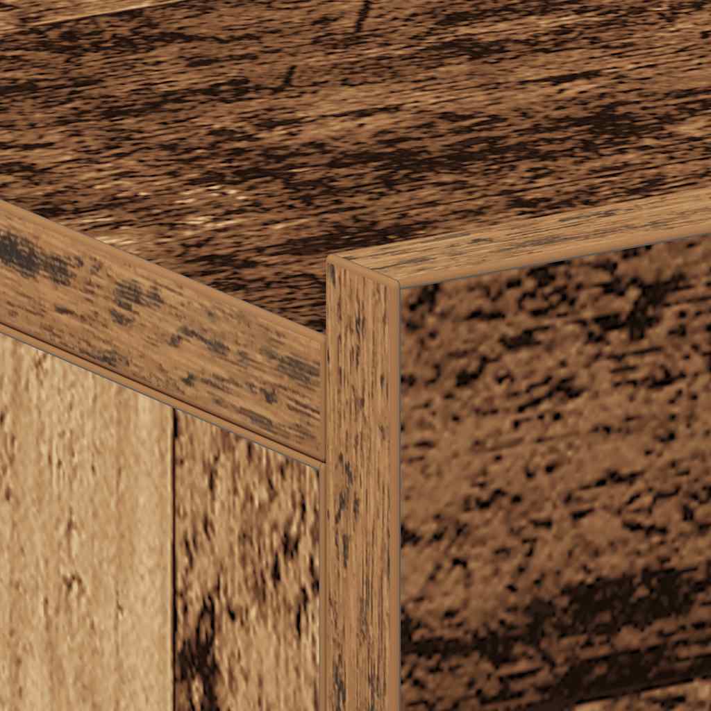 Flytende nattbord stk. 40x32x15 cm konstruert tre antikt tre - gammelt tre, 2 - number 10.