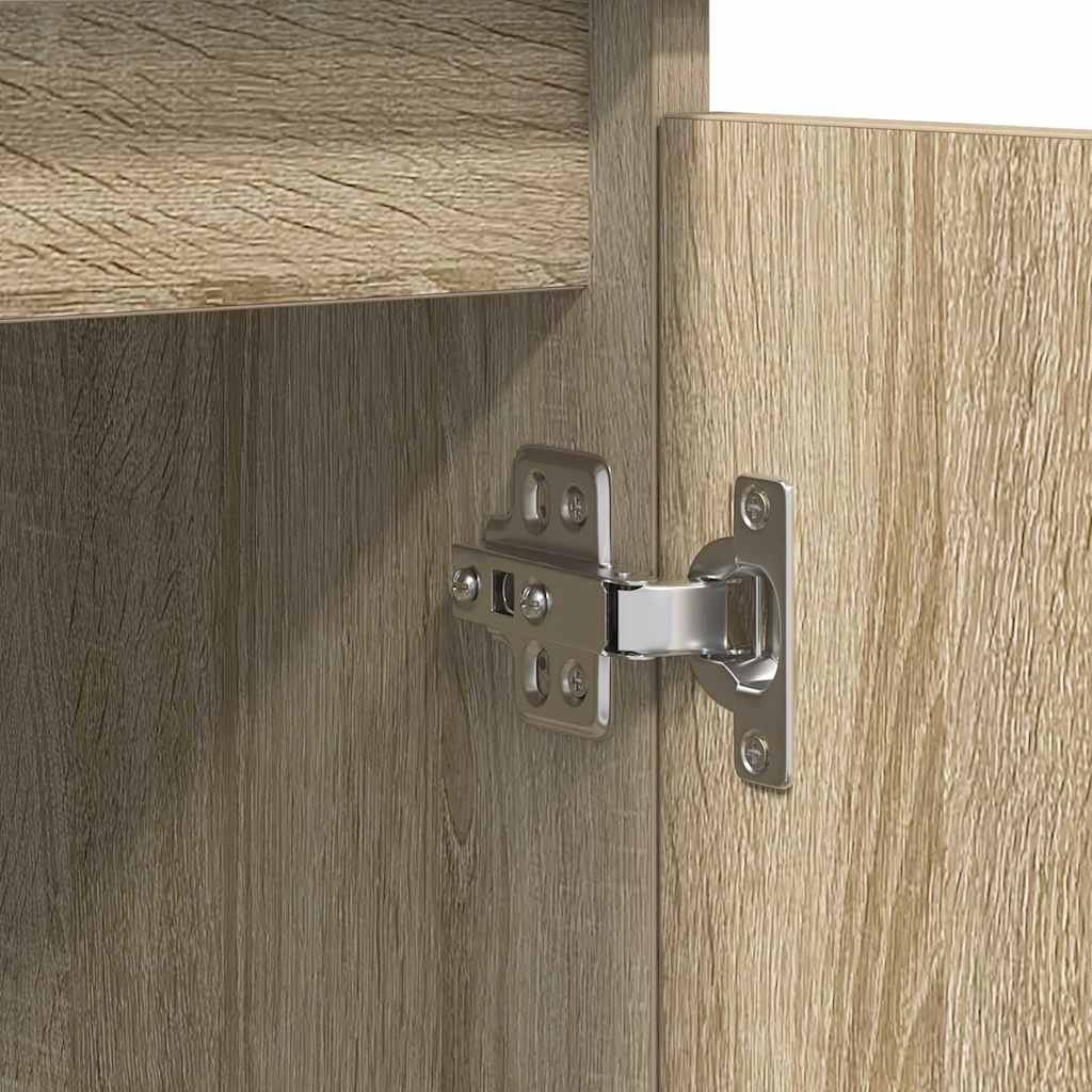 Skænk med skuffer 100,5x35x98,5 cm konstrueret træ - sonoma-eg, 1 - number 9.