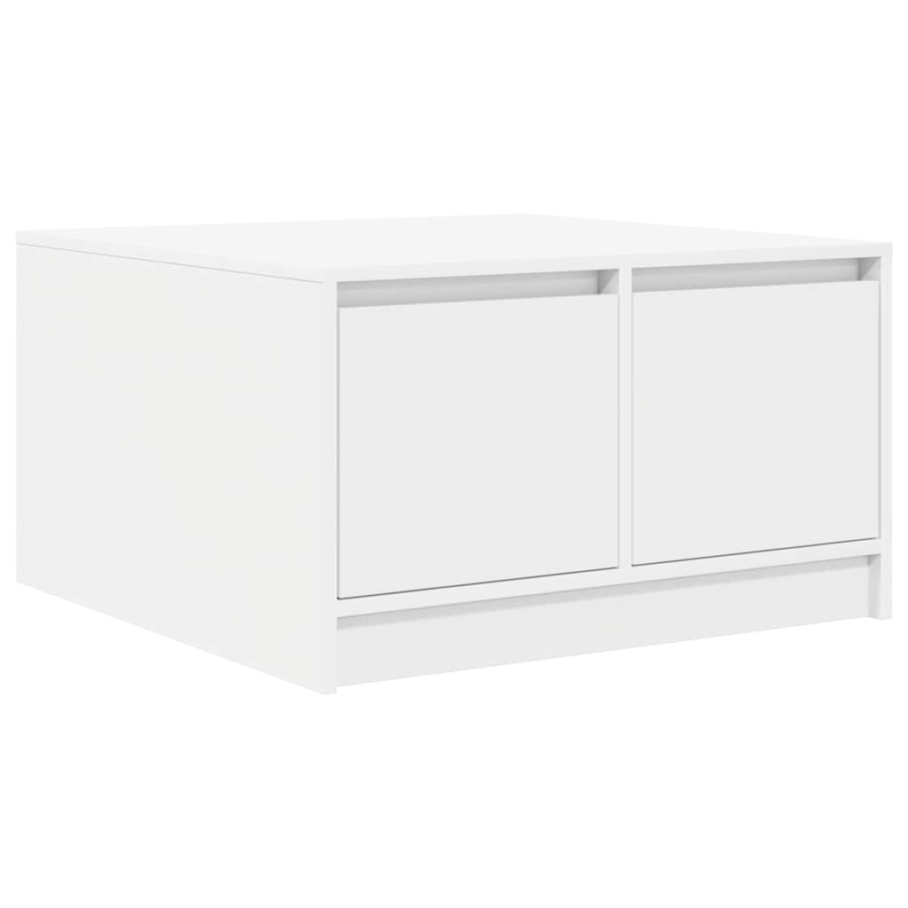 Sofabord med skuffer 70,5x70x40 cm - hvid, 70.5 x 70 x 40 cm, 1 - number 8.