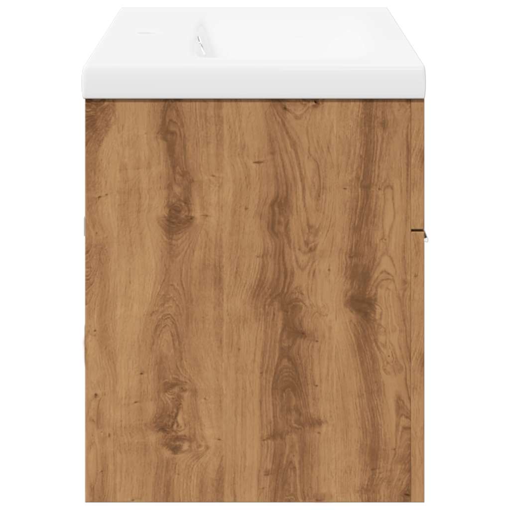 Møbelsett for bad 2 deler konstruert tre kunstig eik - ooo 1 - number 7.