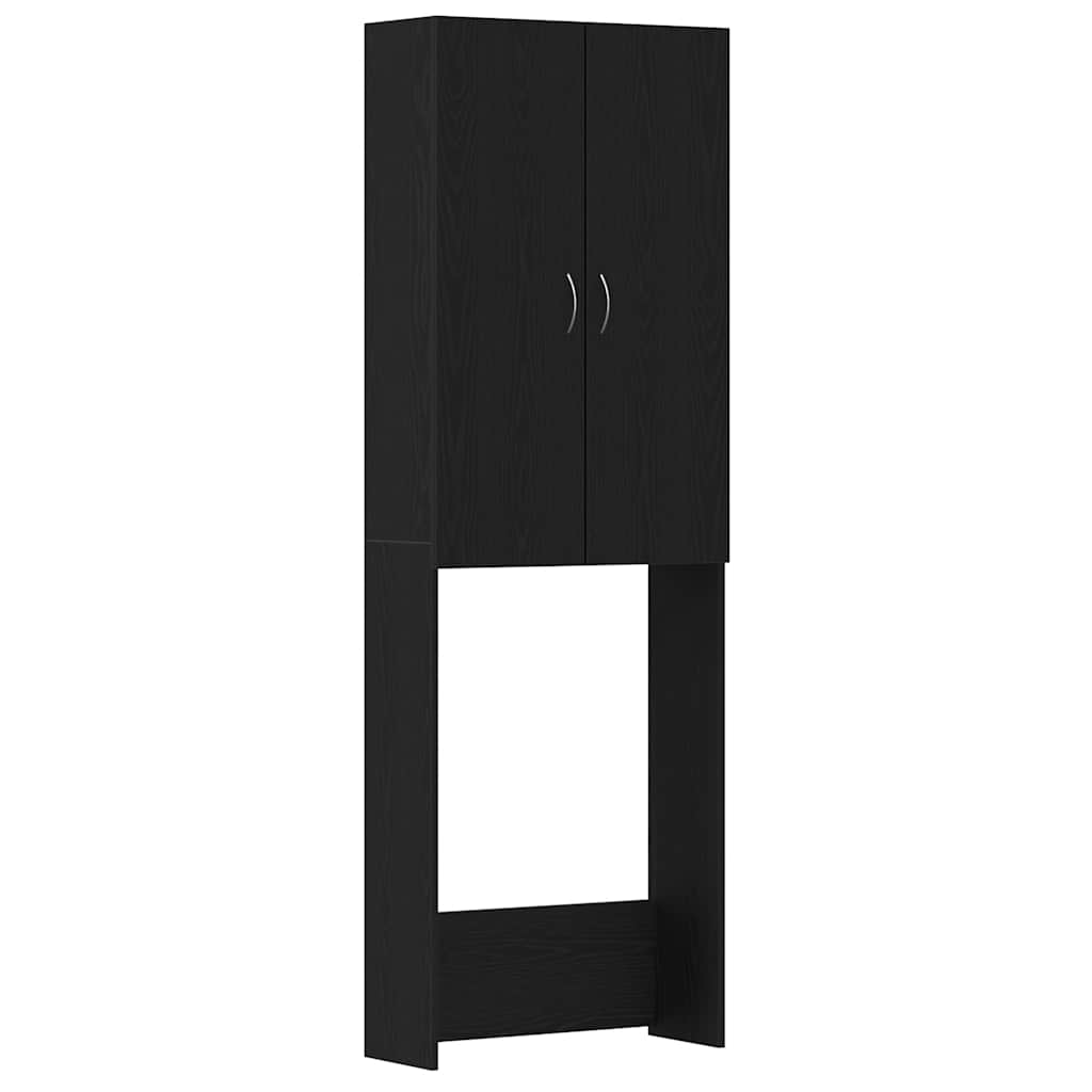 Armoire de machine à laver 64x25.5x190 cm couleur de couleur de chêne noir - number 2.