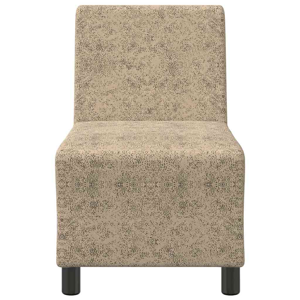 Sofastol 55 cm naśladowany zamsz jasnoszary - number 4.