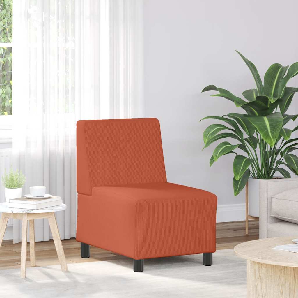 Sofastol 55 cm fløyelsstoff blå - rød oransje - number 1.