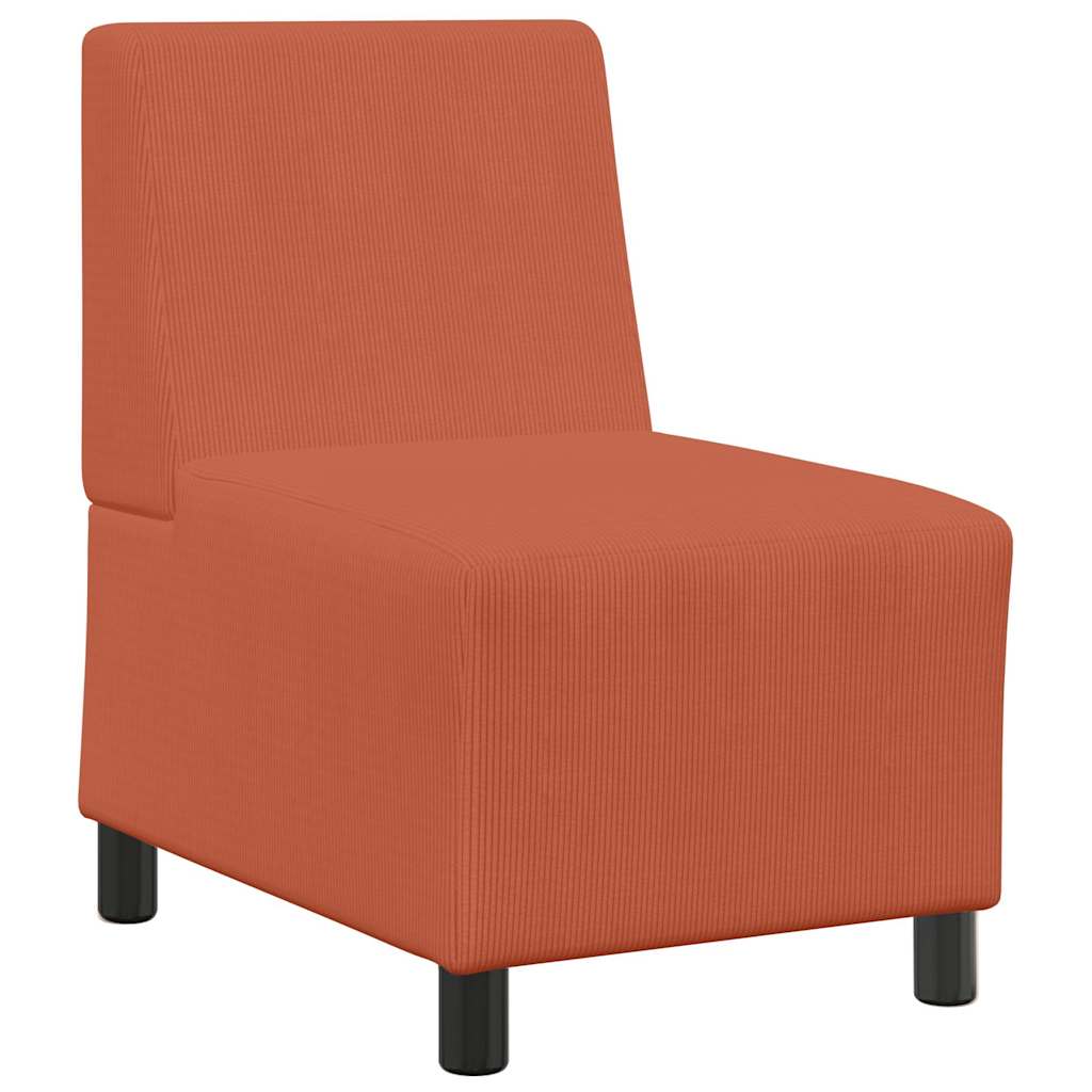 Sofastol 55 cm fløyelsstoff blå - rød oransje - number 2.