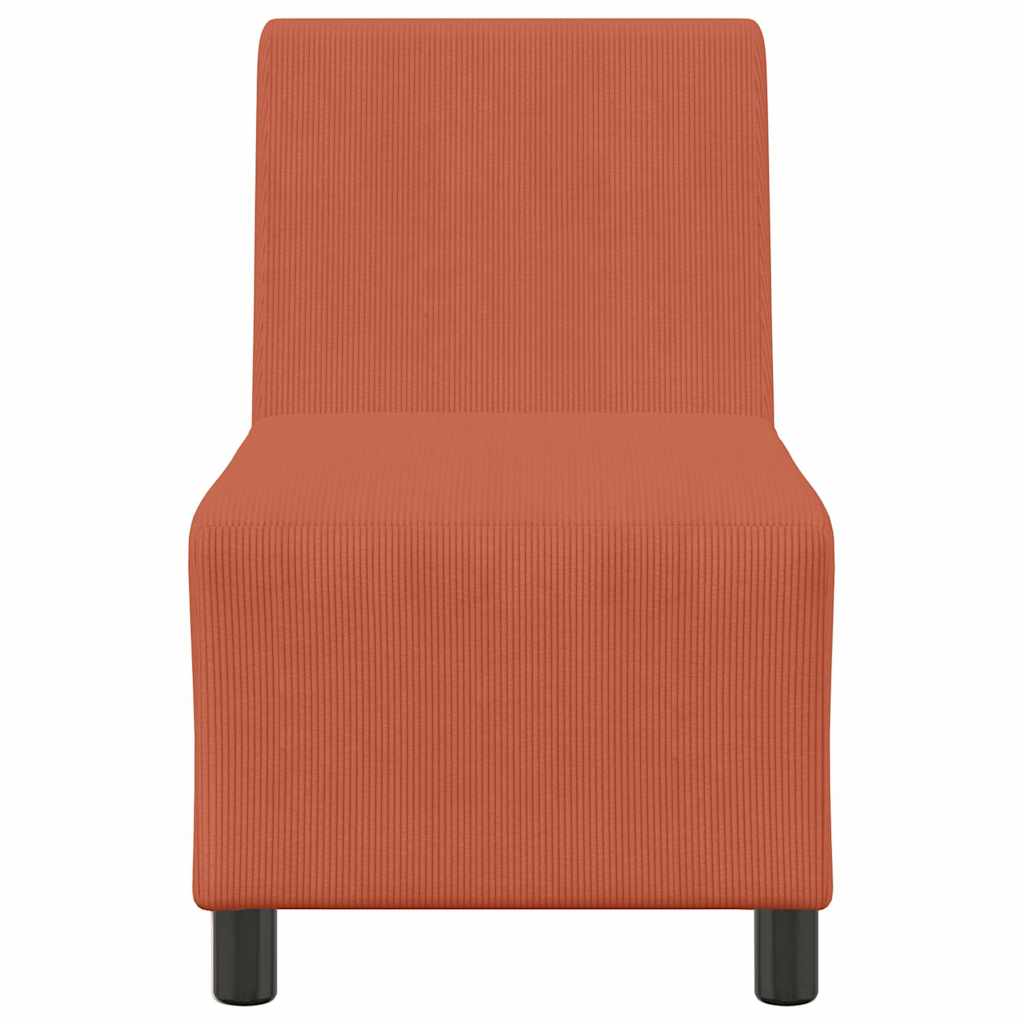 Sofastol 55 cm fløyelsstoff blå - rød oransje - number 4.