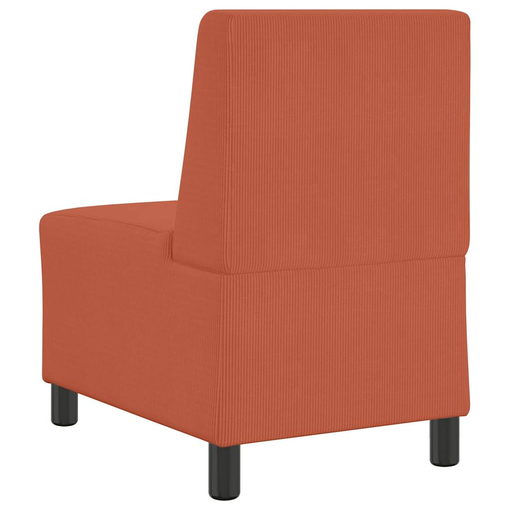 Sofastol 55 cm fløyelsstoff blå - rød oransje - number 6.