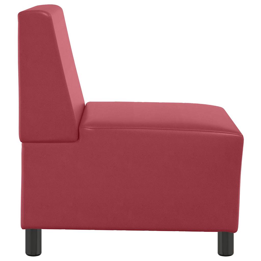 Sofastol 55 cm sztuczna skóra - wino czerwony - number 5.