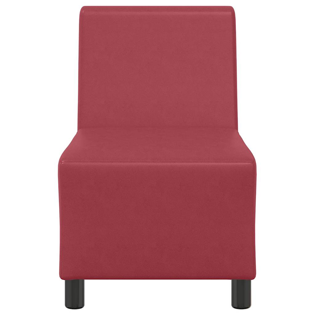 Sofastol 55 cm sztuczna skóra - wino czerwony - number 4.