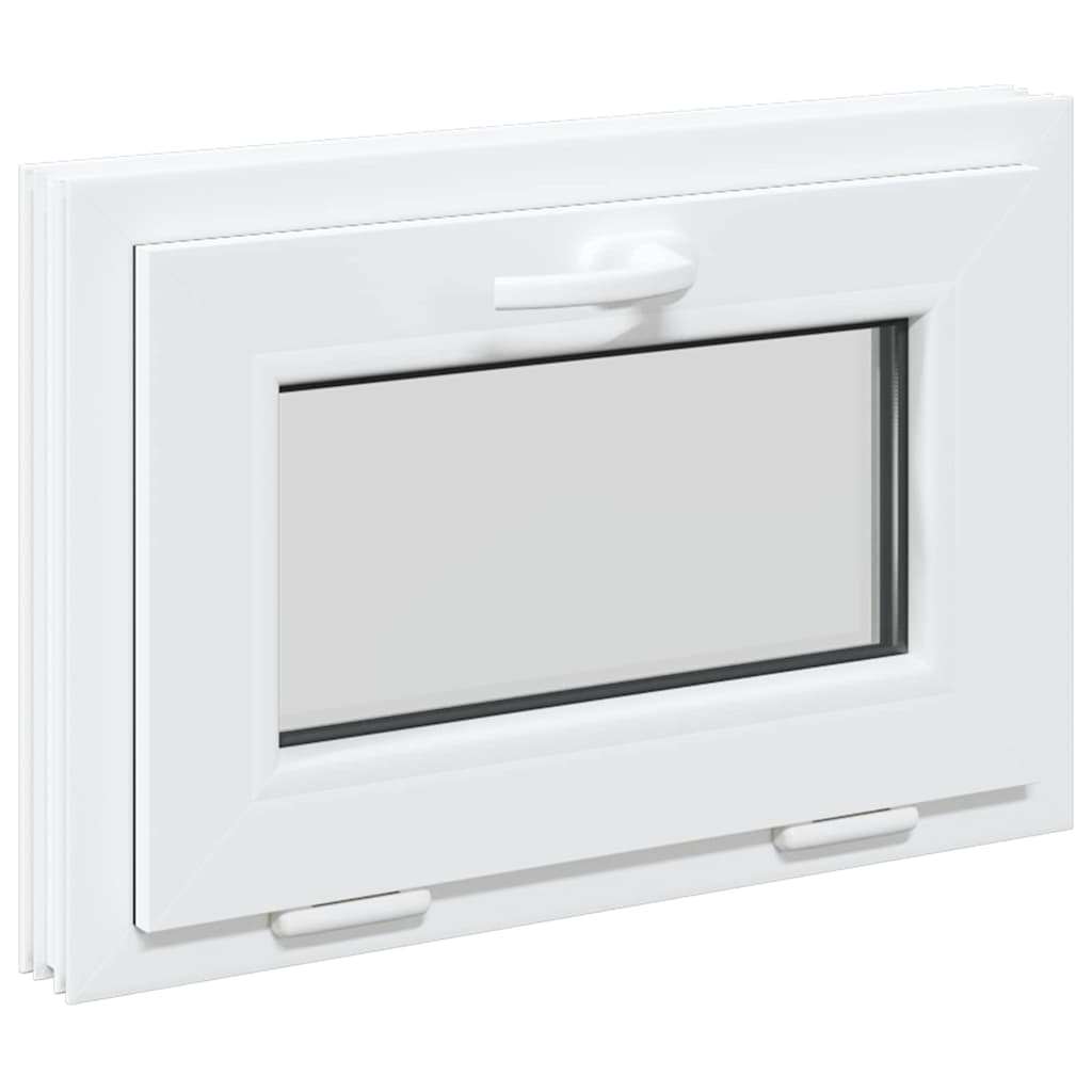 Kældervindue risor tilt 2 ruder - hvid, 60 x 40 cm, 1, with double glazing - number 4.