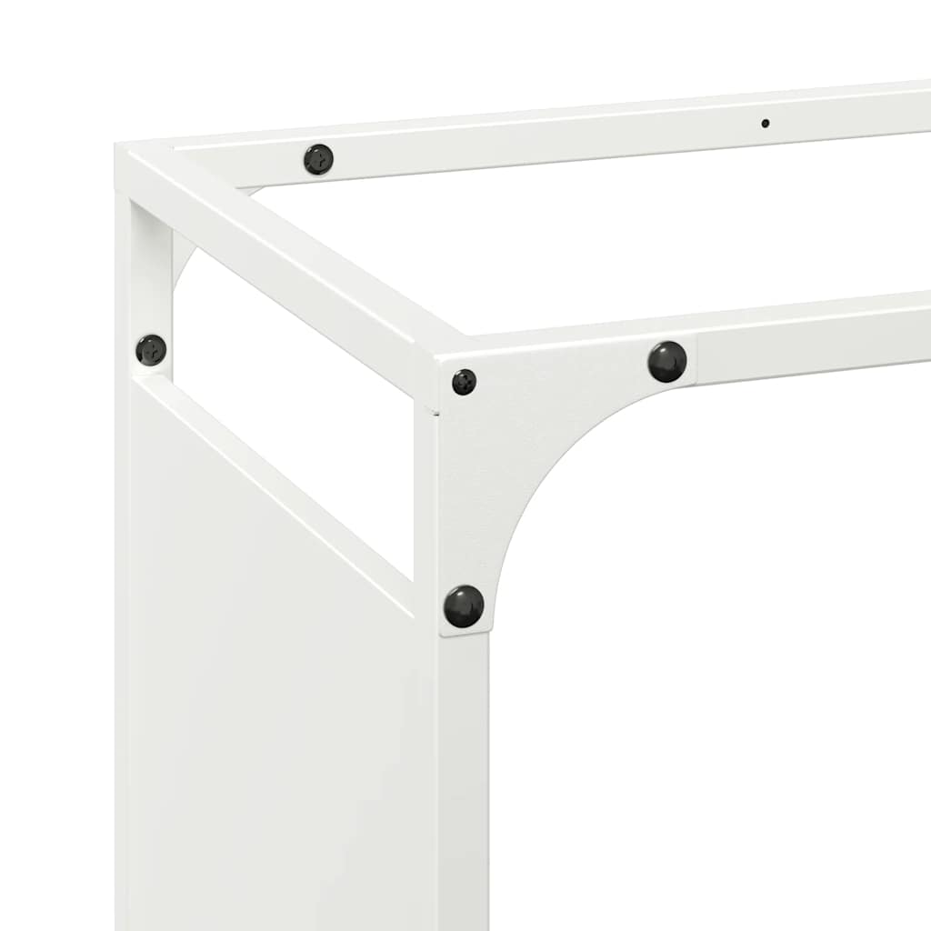 Burn rack cold roulé en acier - blanc, 90 x 28 x 65 cm - number 7.