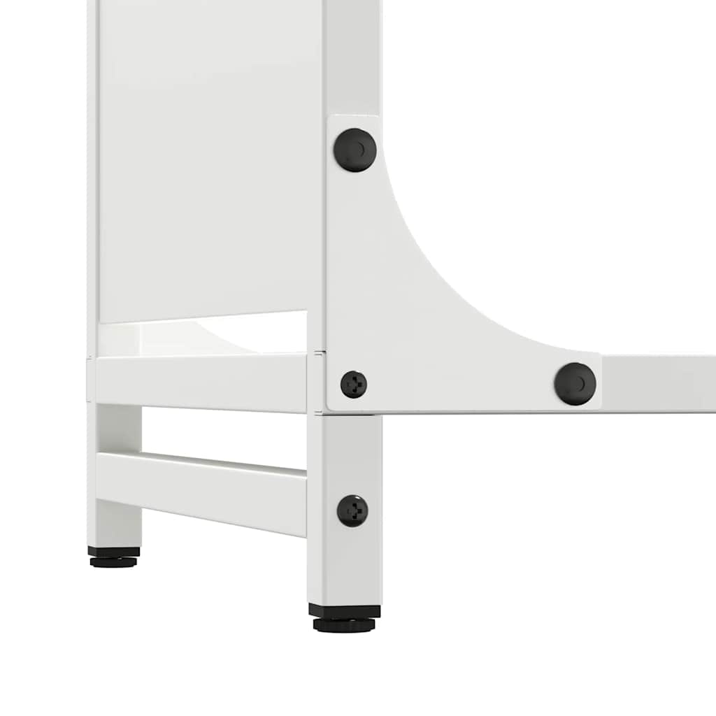 Burn rack cold roulé en acier - blanc, 90 x 28 x 65 cm - number 8.