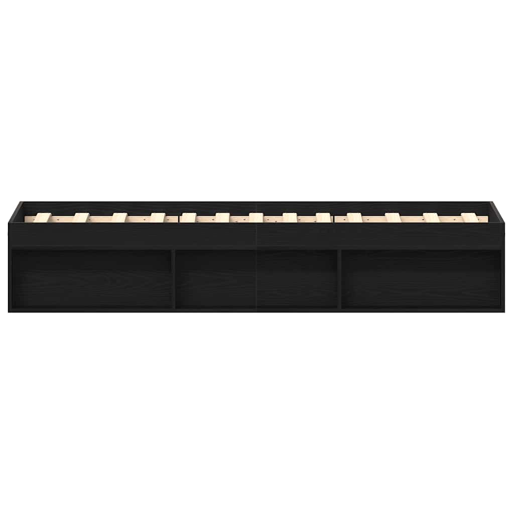 Rama łóżka bez drewna skonstruowanego w materacu - black oak, 90 x 200 cm - number 6.