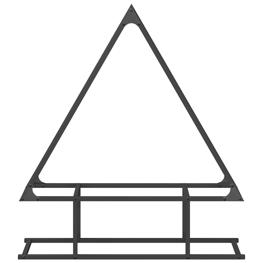 Brændestativ koldvalset stål - sort, 80 x 25 x 90 cm - number 5.