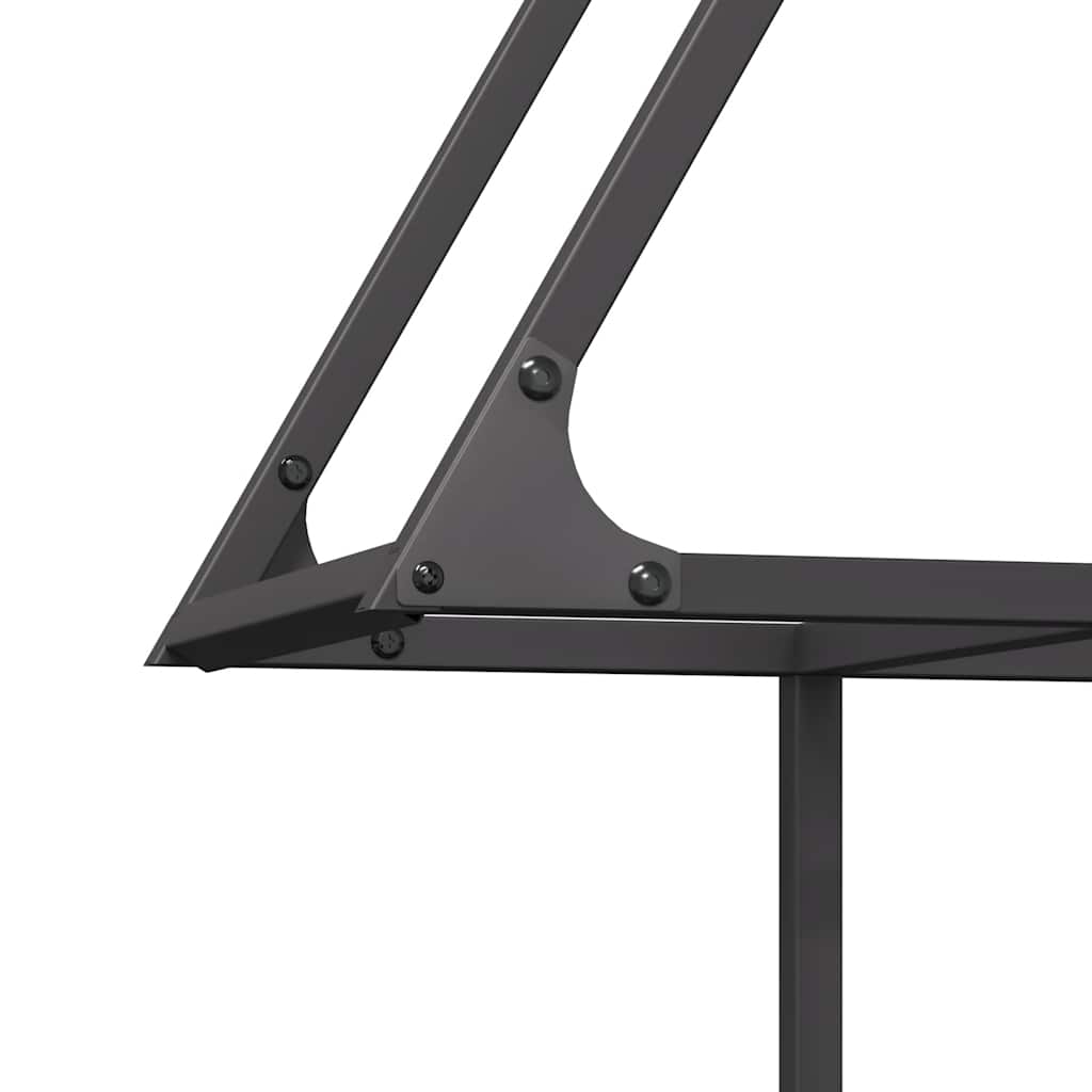 Brændestativ koldvalset stål - sort, 80 x 25 x 90 cm - number 7.