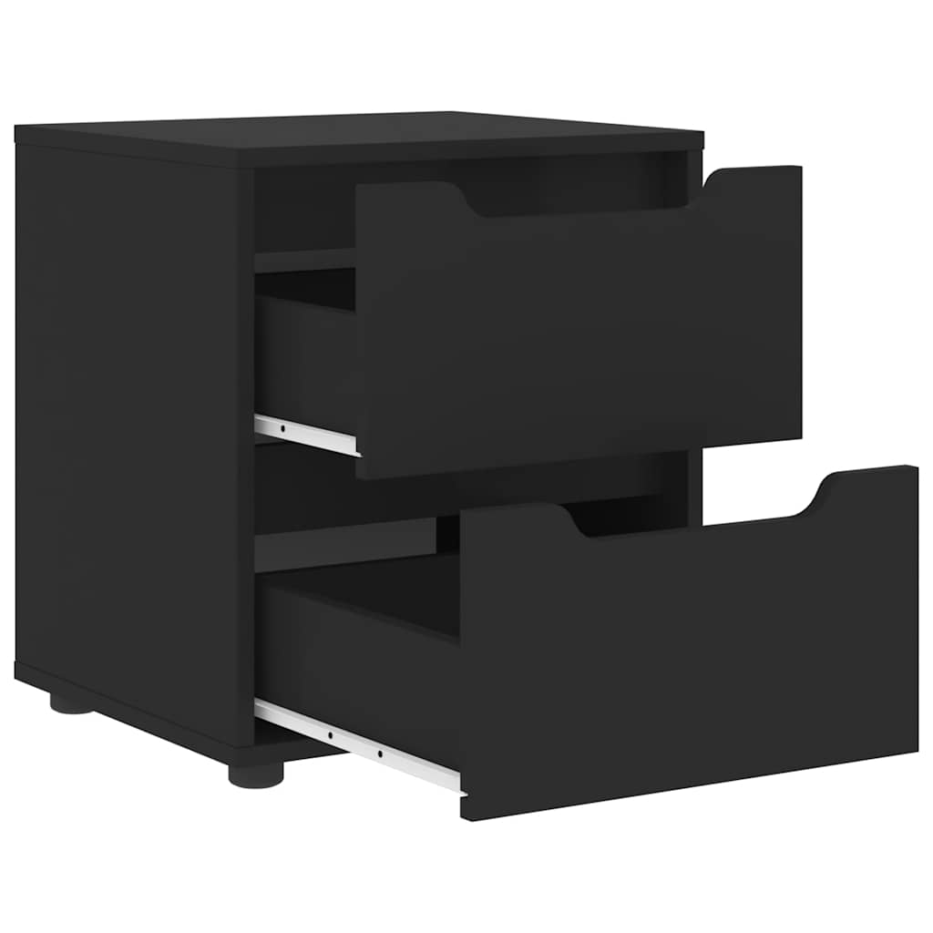 Stolik nocny withers 45x40x50 cm drewno klejone - czarny, 1 - number 5.