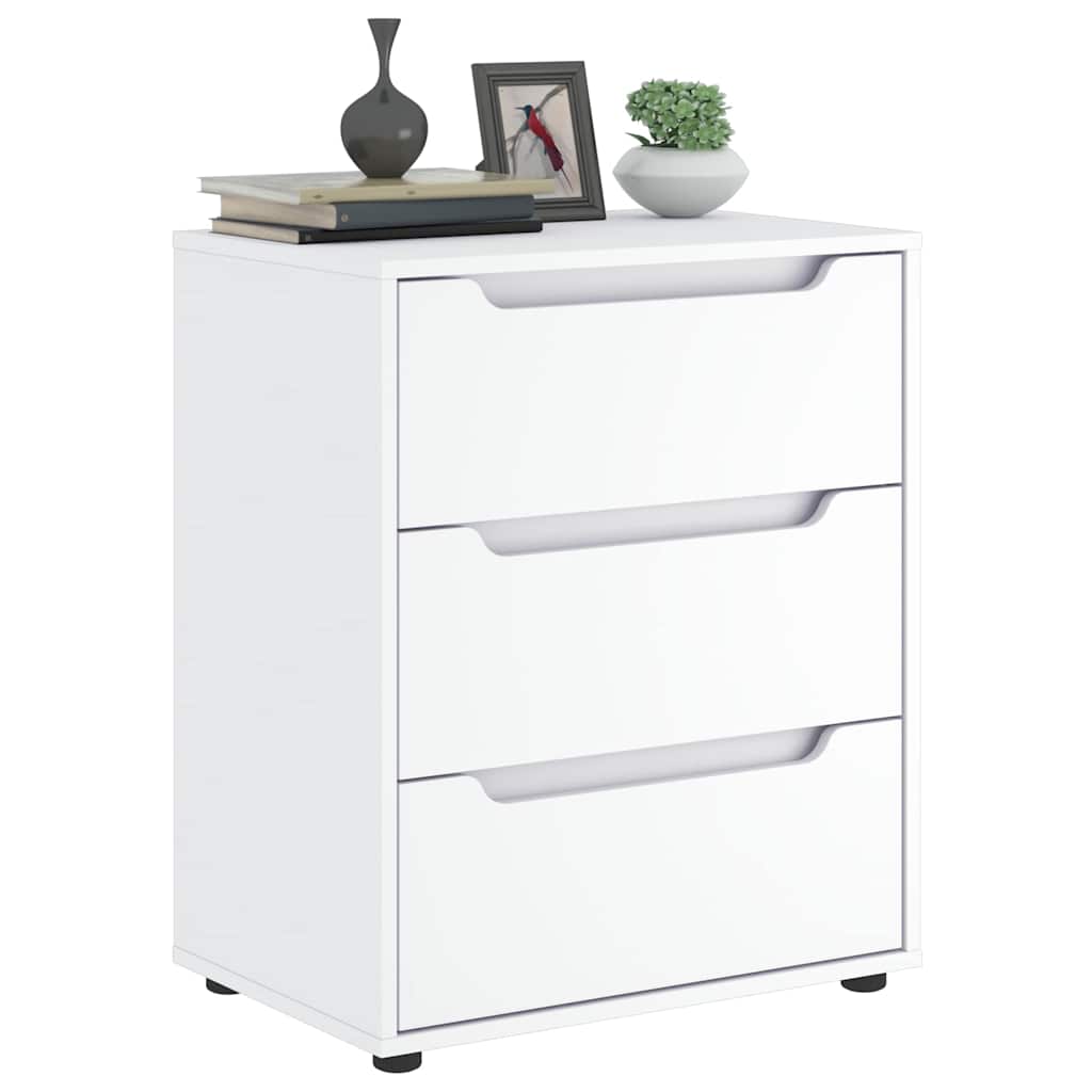 Skænk visnes 60x40x73 cm konstrueret træ - hvid, 1 - number 1.