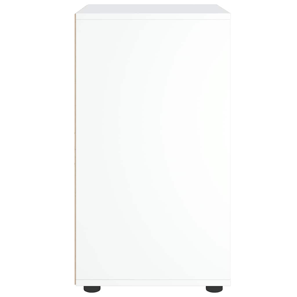 Bočna ploča ugašena 60x40x73 cm konstruirano drvo - bijelo, 1 - number 7.