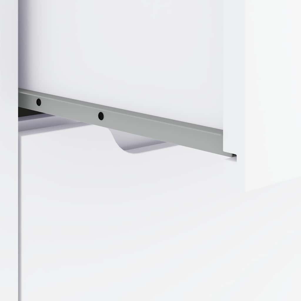 Bočna ploča ugašena 60x40x73 cm konstruirano drvo - bijelo, 1 - number 10.